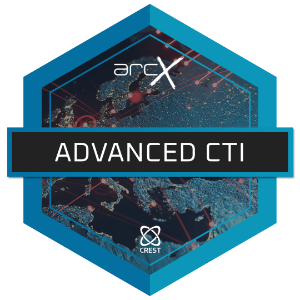 Advanced Level Advanced Cyber Threat Intelligence course badge
